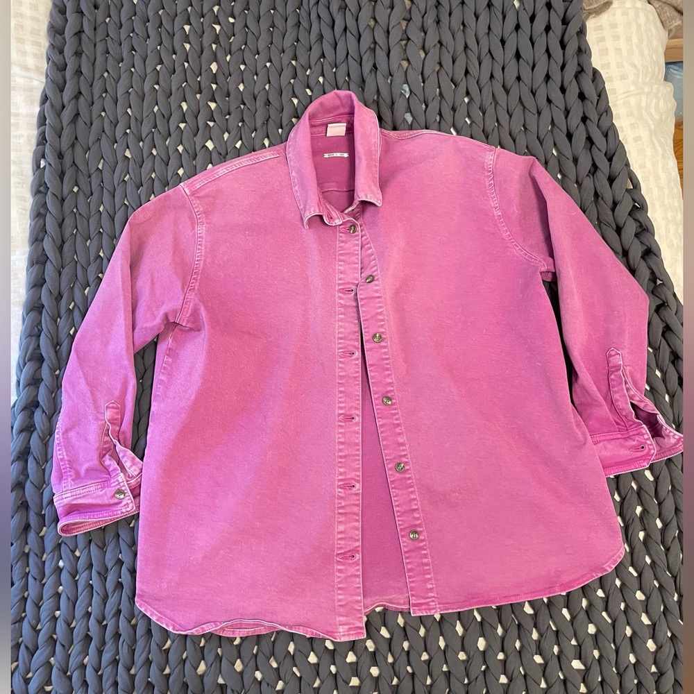 Won Hundred purple denim oversized shirt
